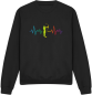 Preview: Bogensport Sweatshirt "Heartbeat" Motiv 7